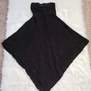 Steve Madden Black Poncho